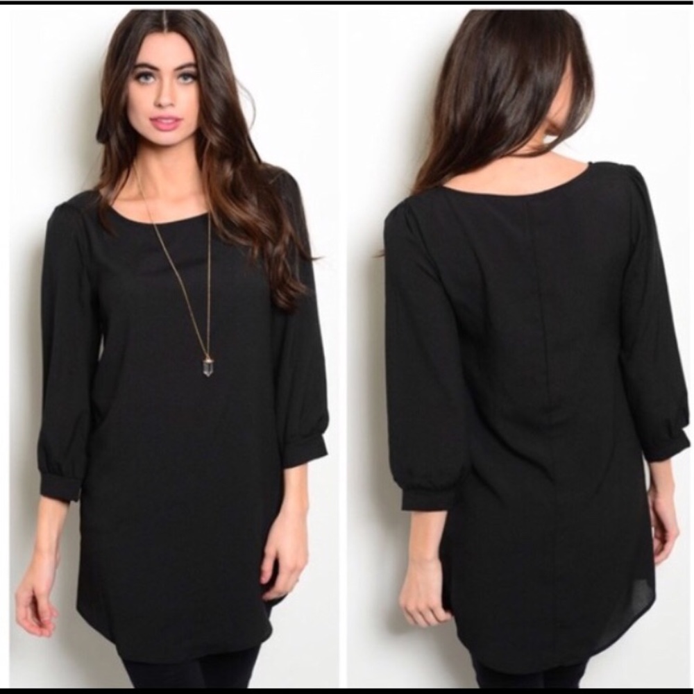 Black Tunic Top/Dress size M